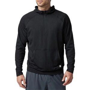 Vuori Men's ponto performance Black Half-Zip Hoodie large NWT